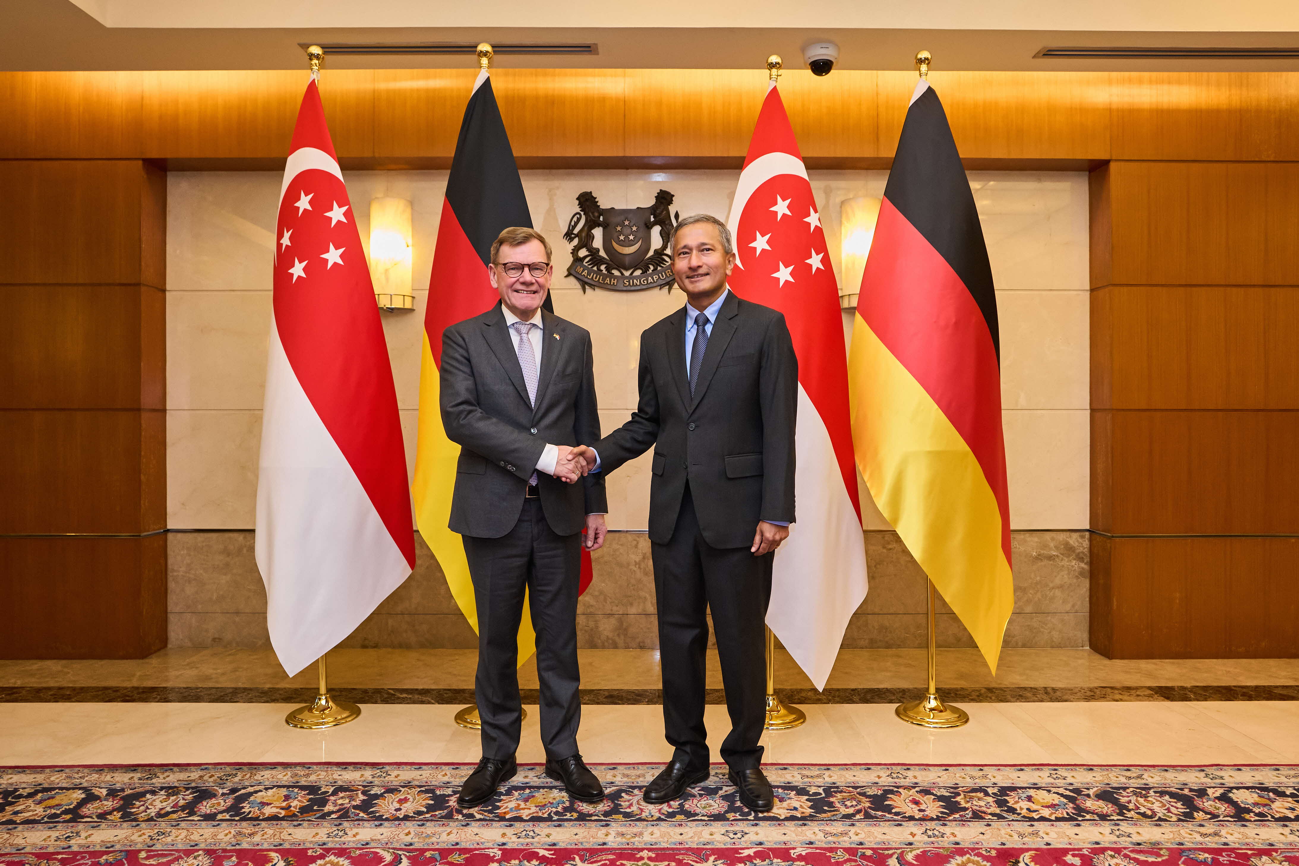 Minister Vivian Balakrishnan and German Federal MInister for Foreign Affairs Johann Wadephul